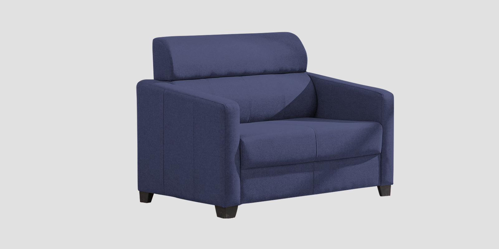 Devo Fabric 2 Seater Sofa In Slate Blue Colour - Febonic Living