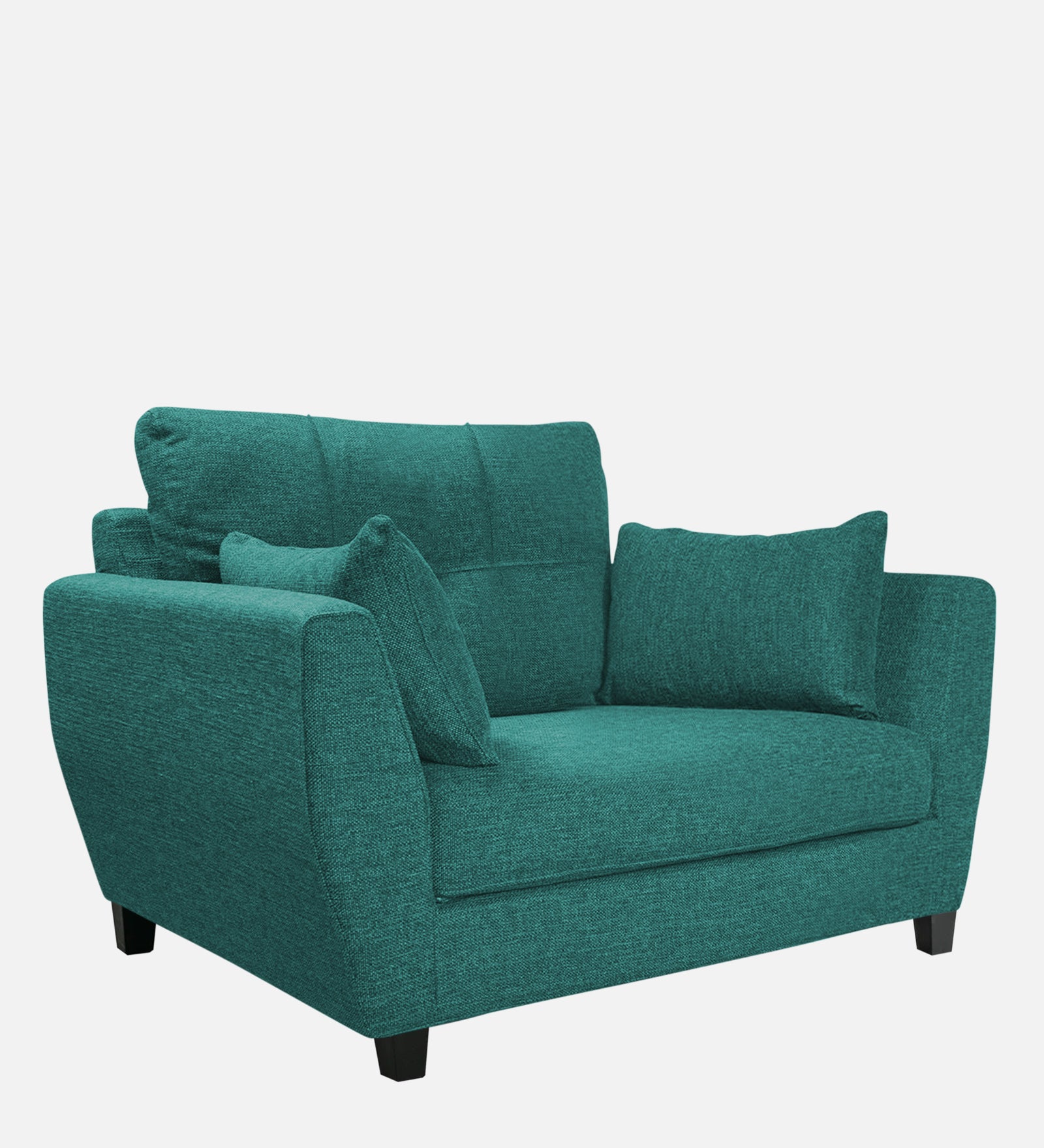 Mario Fabric 1 Seater Sofa In Sea Green Colour - Febonic Living