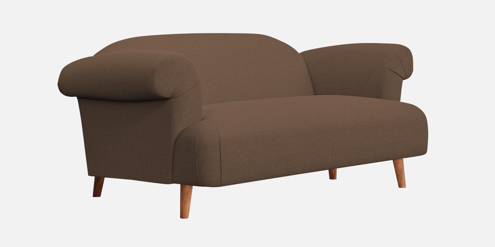 Barber Fabric 2 Seater Sofa In Rose Brown Colour - Febonic Living