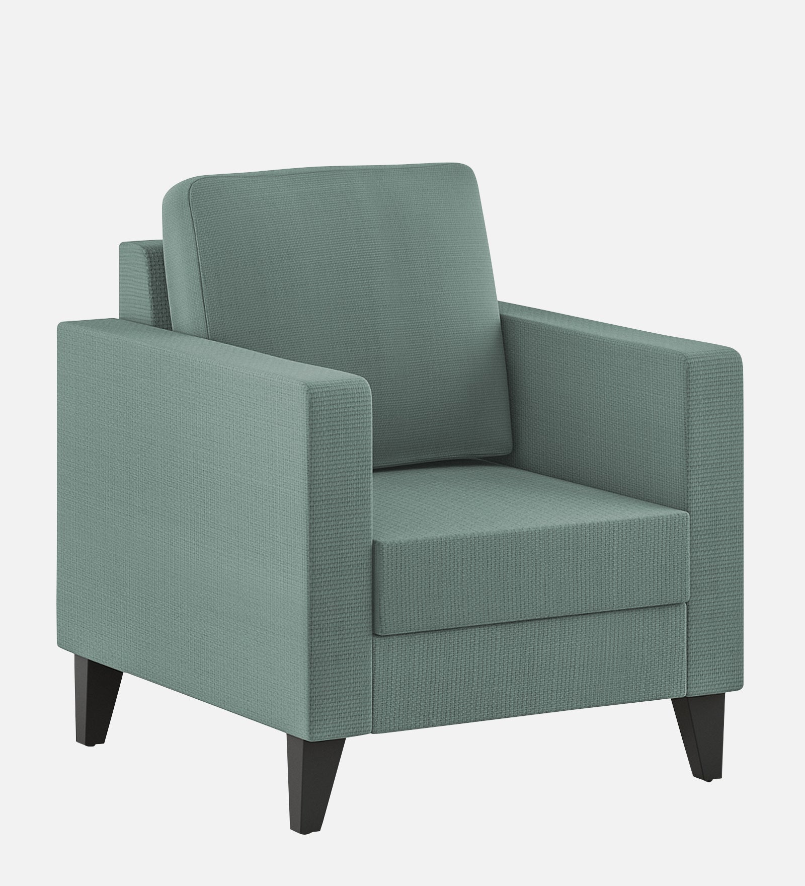 Nori Fabric 1 Seater Sofa In Suka Blue Colour - Febonic Living