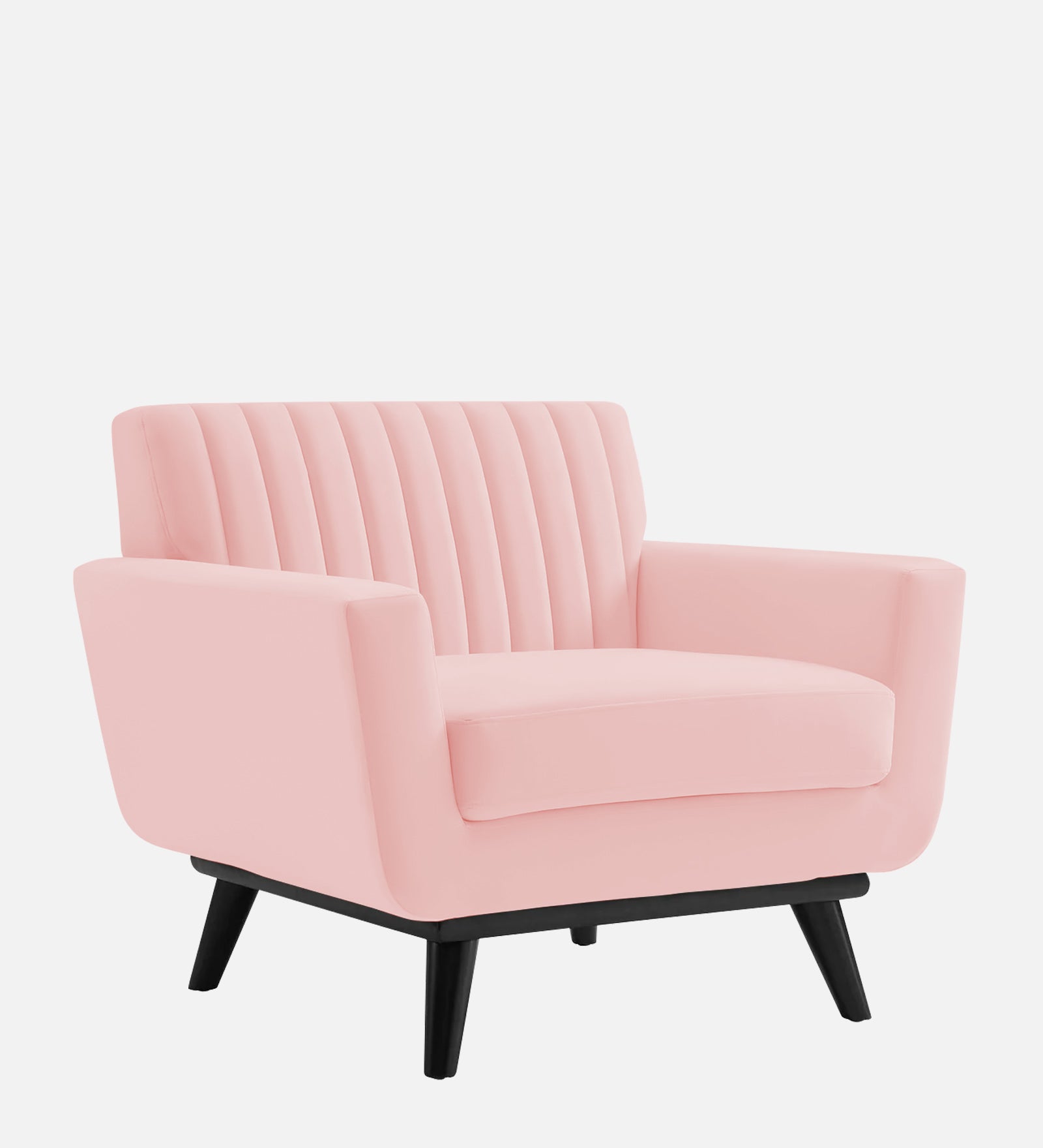 Tucker Velvet 1 Seater Sofa In Millennial Pink Colour - Febonic Living