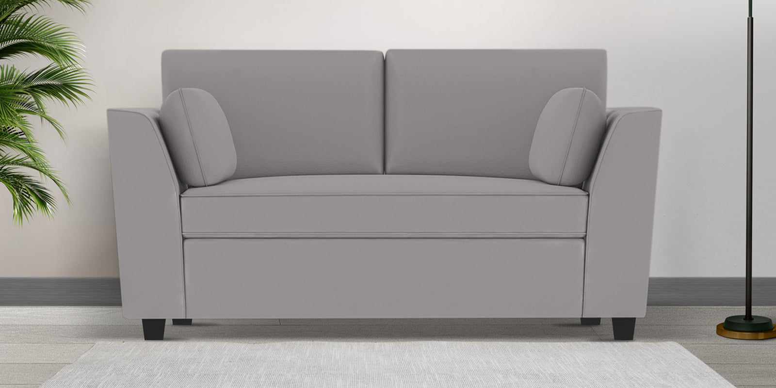 Bristo Velvet 2 Seater Sofa In Concrete Grey Colour - Febonic Living