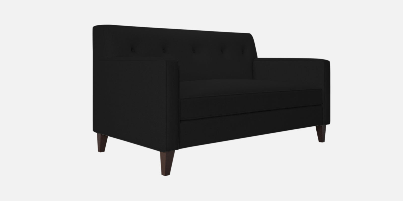 Miller Fabric 2 Seater Sofa In Zed Black Colour - Febonic Living