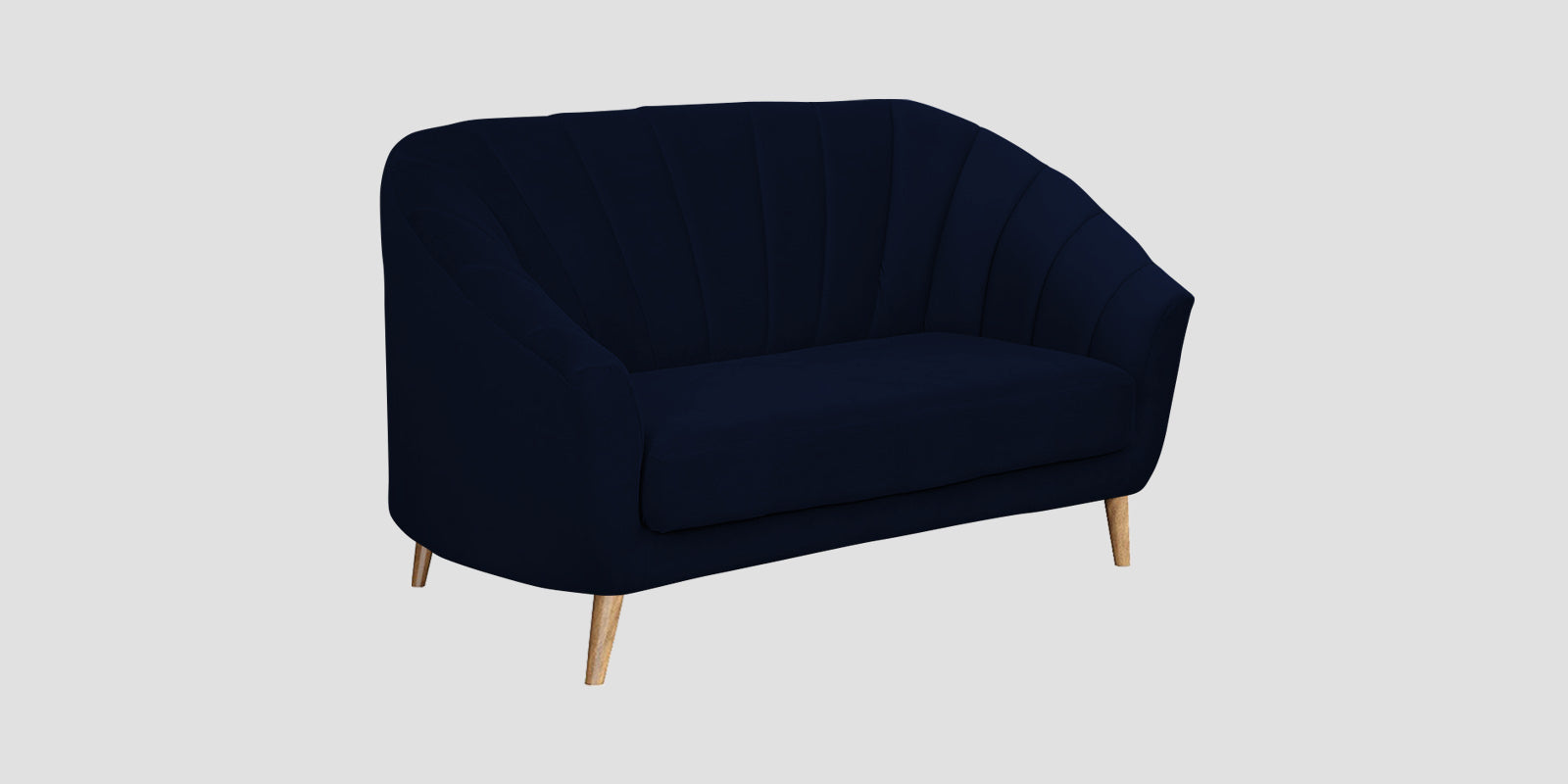 Kaylee Velvet 2 Seater Sofa In Dark Blue Colour - Febonic Living