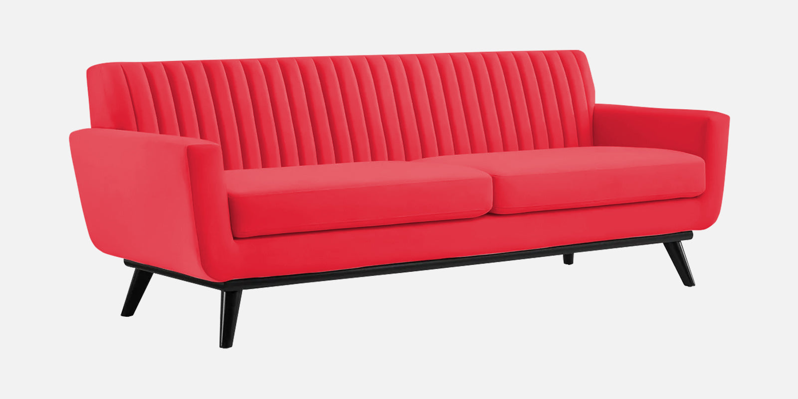 Tucker Velvet 3 Seater Sofa In Ox Blood Maroon Colour - Febonic Living