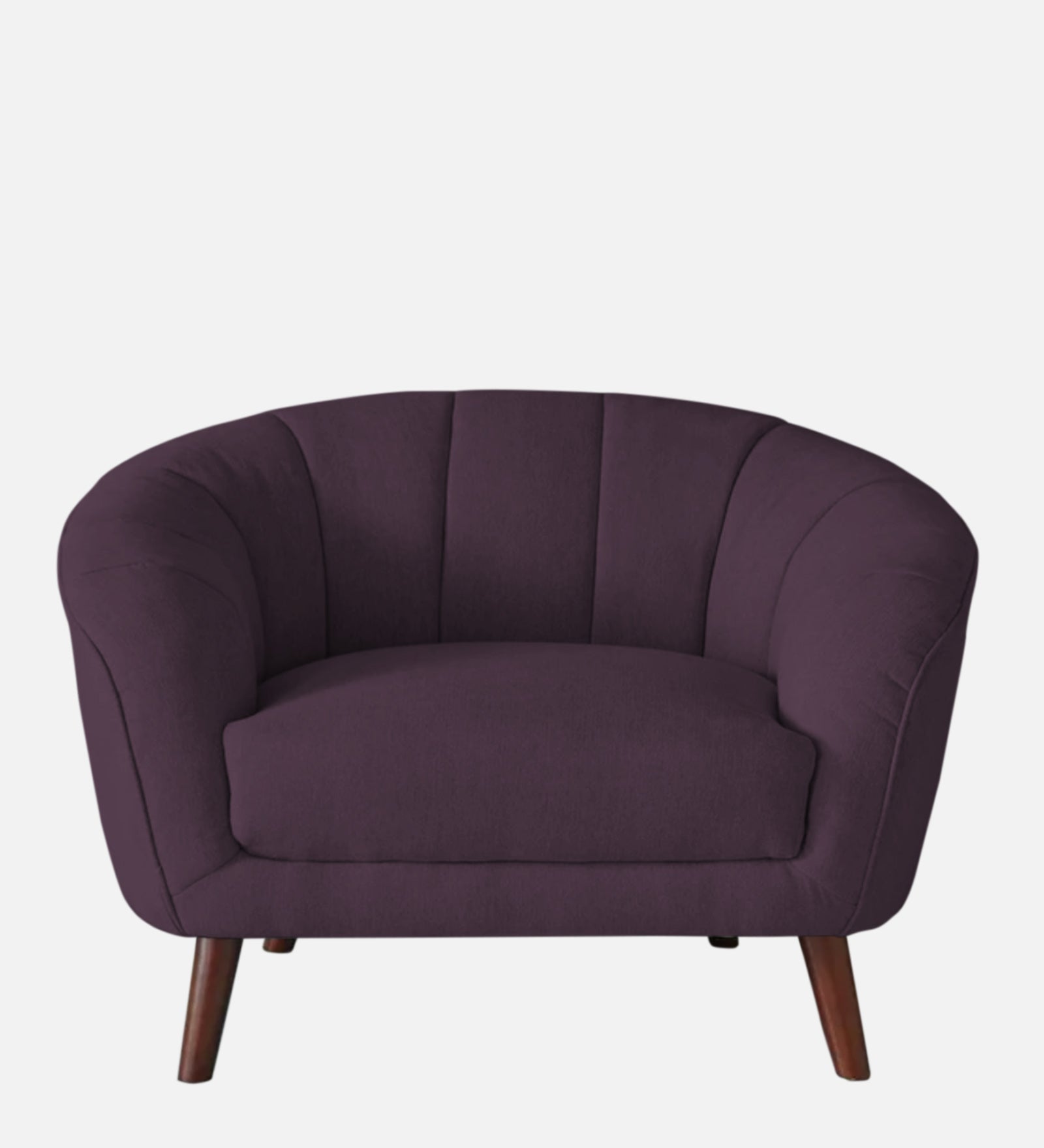 Benjamin Fabric 1 Seater Sofa In Greek Purple Colour - Febonic Living