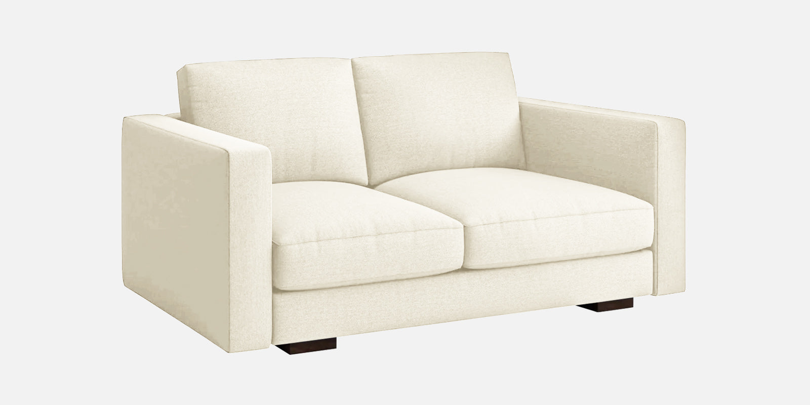 Messy Fabric 2 Seater Sofa In Ivory Cream Colour - Febonic Living