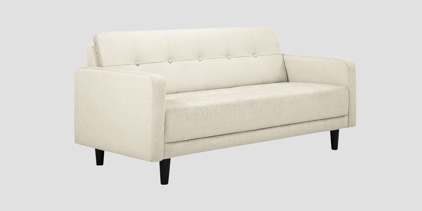 Noha Fabric 2 Seater Sofa In Ivory Cream Colour - Febonic Living