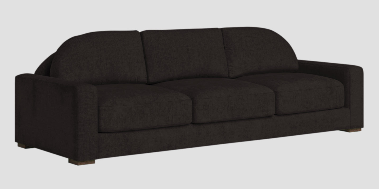 Dara Fabric 3 Seater Sofa In Cara Brown Colour - Febonic Living