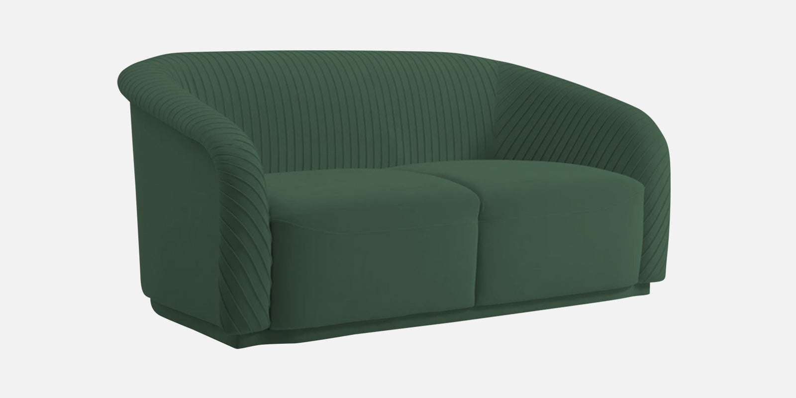 Yara Velvet Fabric 2 Seater Sofa In Amazon Green Colour - Febonic Living