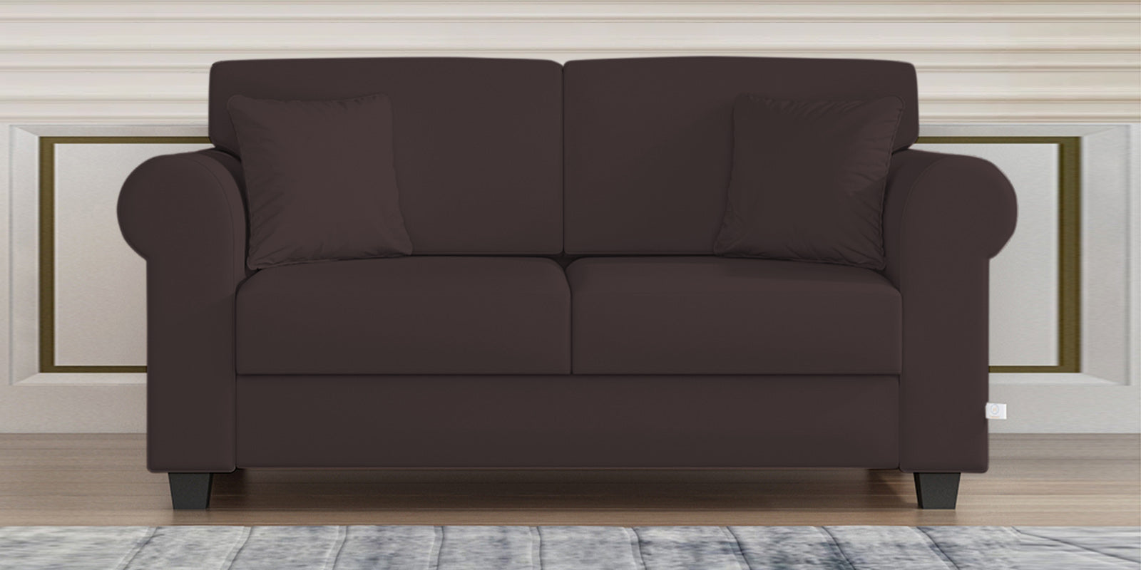 Numonk Velvet 2 Seater Sofa In Mocha Brown Colour - Febonic Living