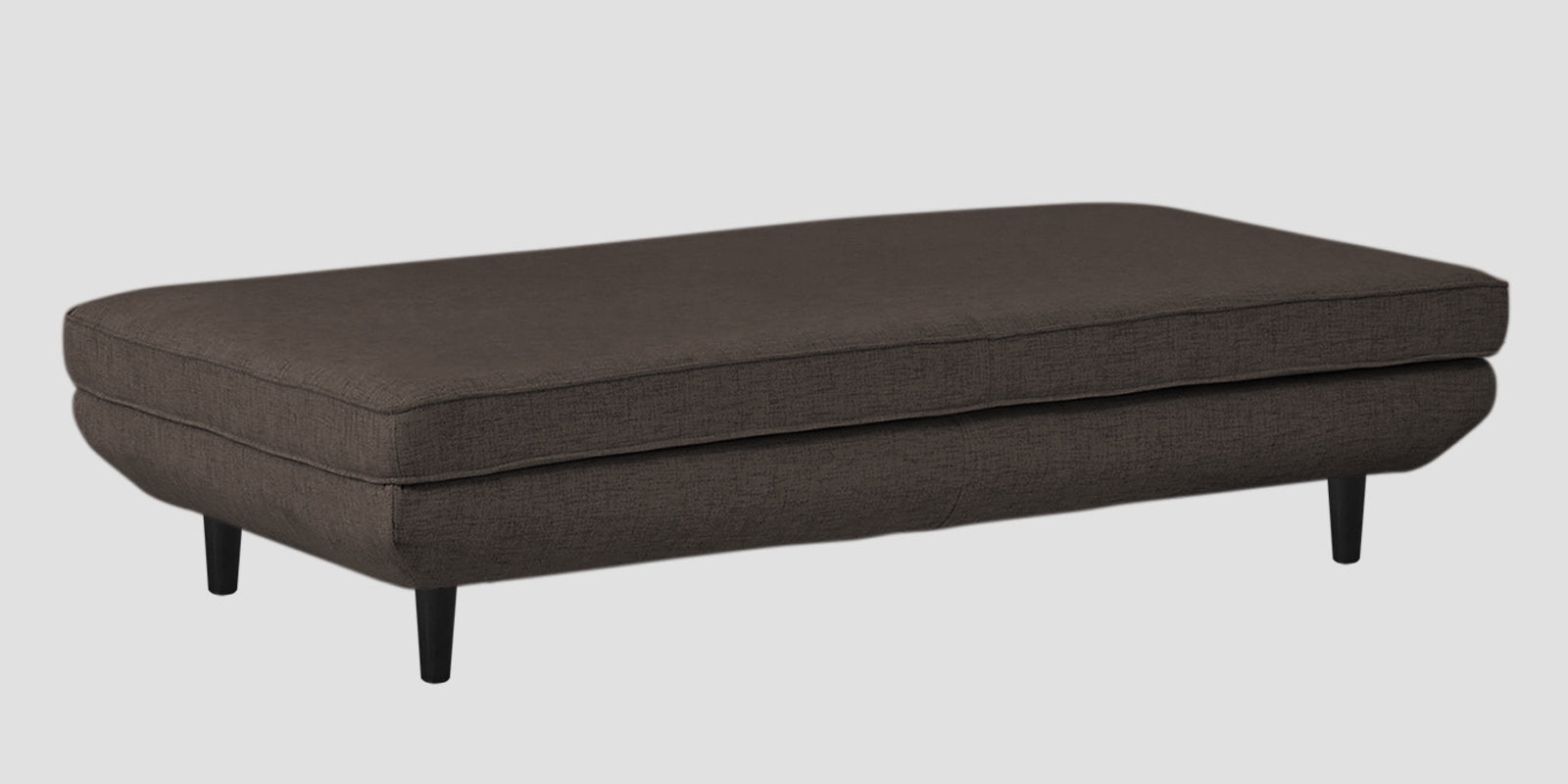 Hiver Fabric Day Bed Sofa In Caspa Brown Colour With Back Rest - Febonic Living