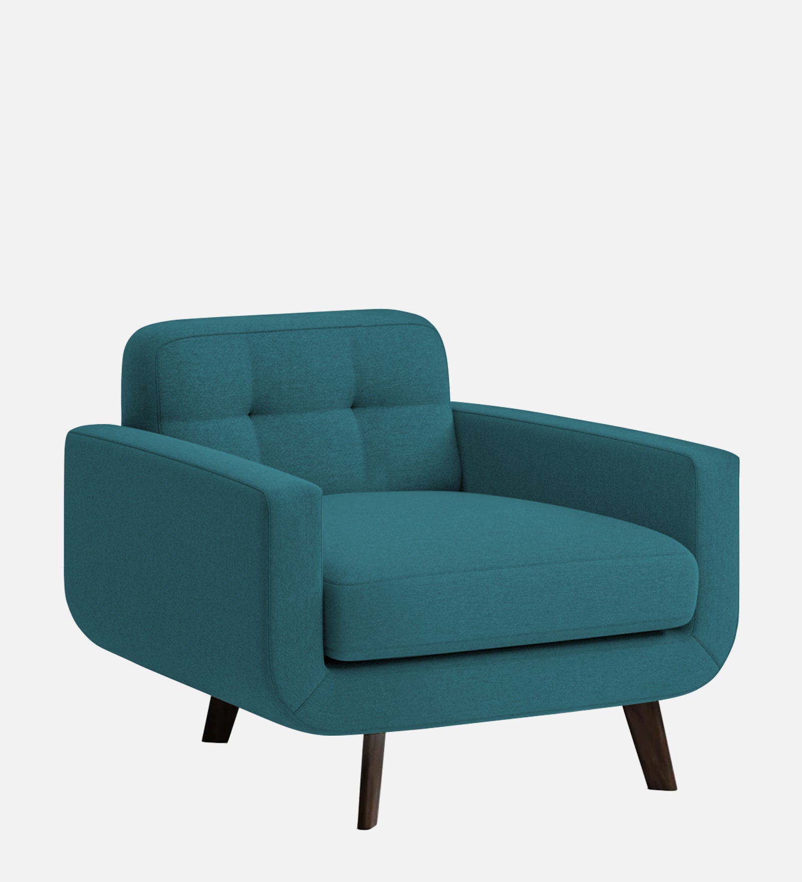 Marsela Fabric 1 Seater Sofa In Water Blue Colour - Febonic Living