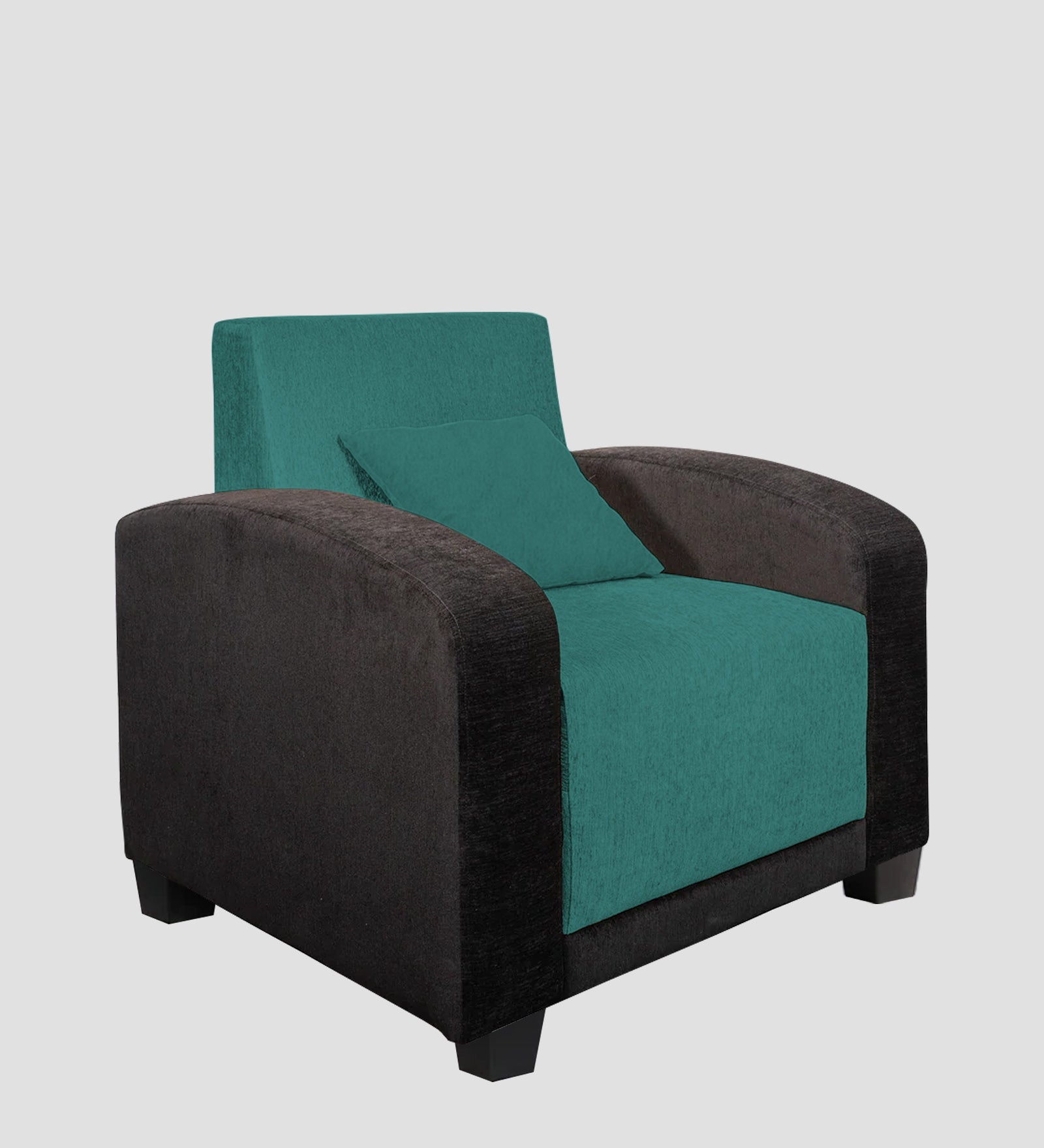 Alex Fabric 1 Seater Sofa In Sea Green Colour - Febonic Living