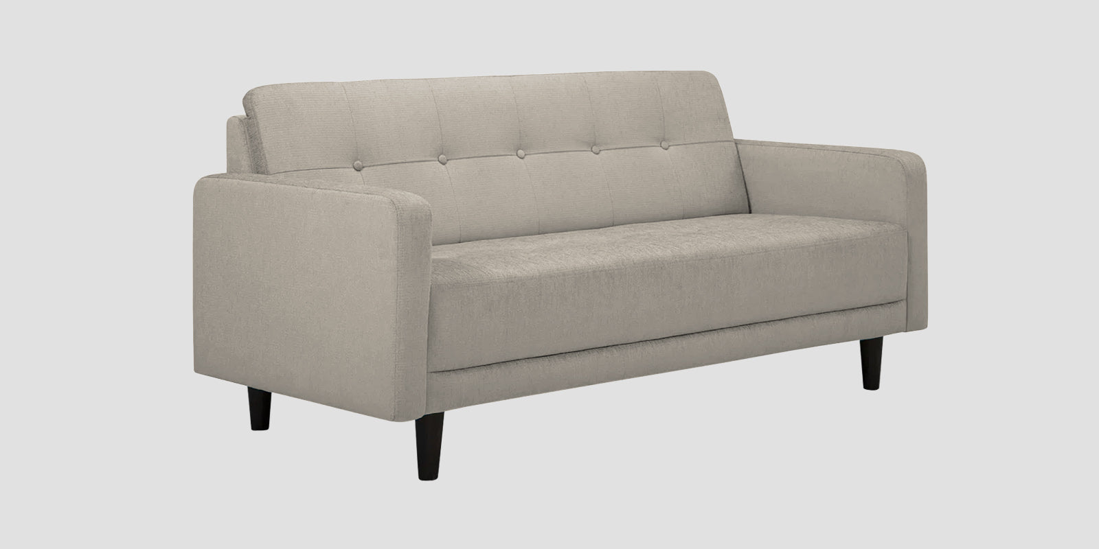 Noha Fabric 2 Seater Sofa In Ash Grey Colour - Febonic Living