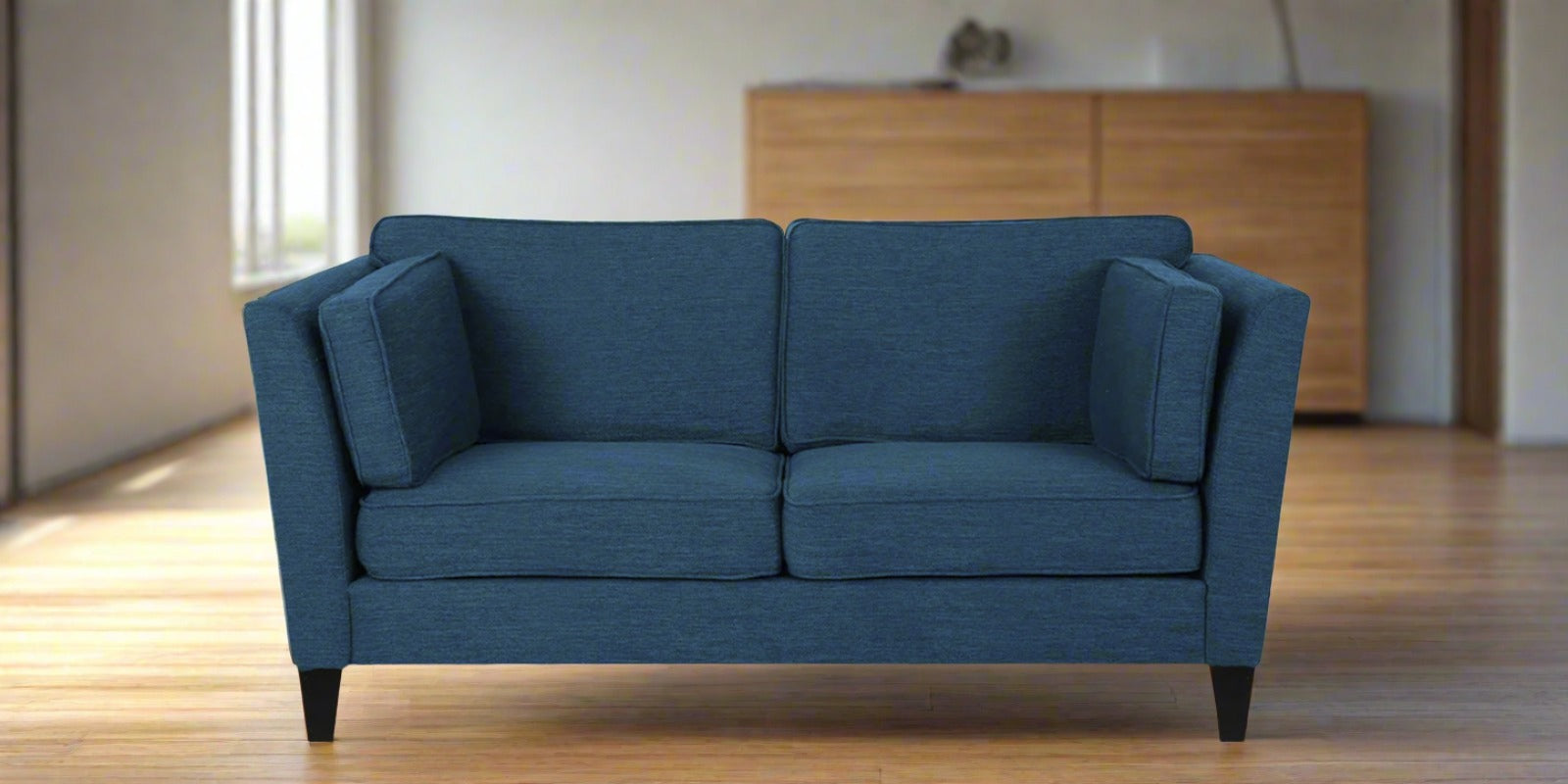 Nigar Fabric 2 Seater Sofa in Light Blue Colour