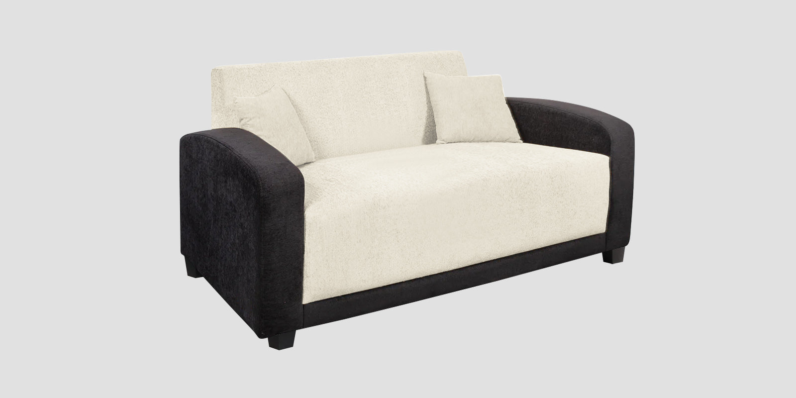 Alex Fabric 2 Seater Sofa In Ivory Cream Colour - Febonic Living
