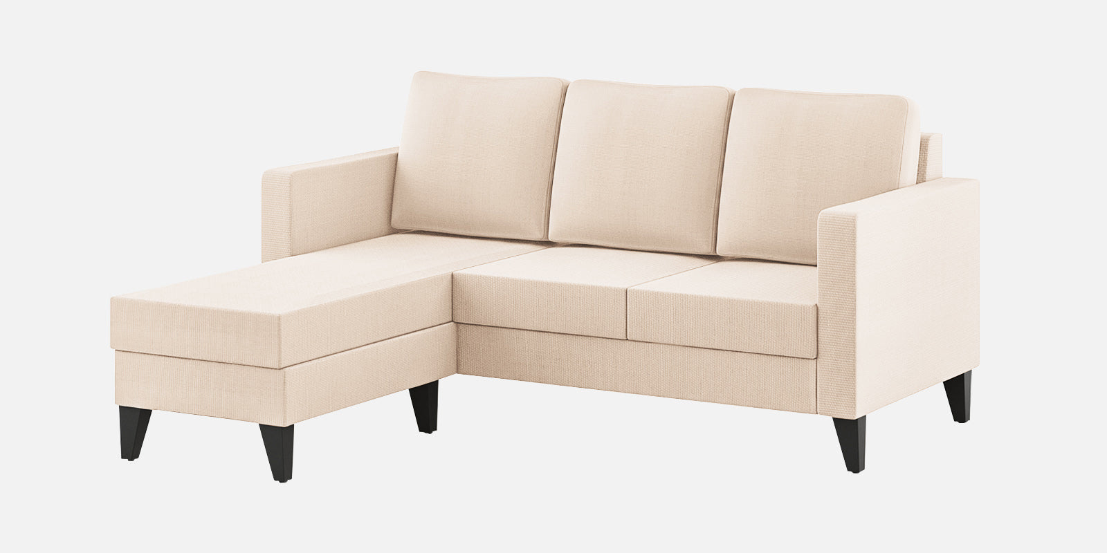 Nori Fabric RHS Sectional Sofa (2+Lounger) In Woom Beige Colour - Febonic Living