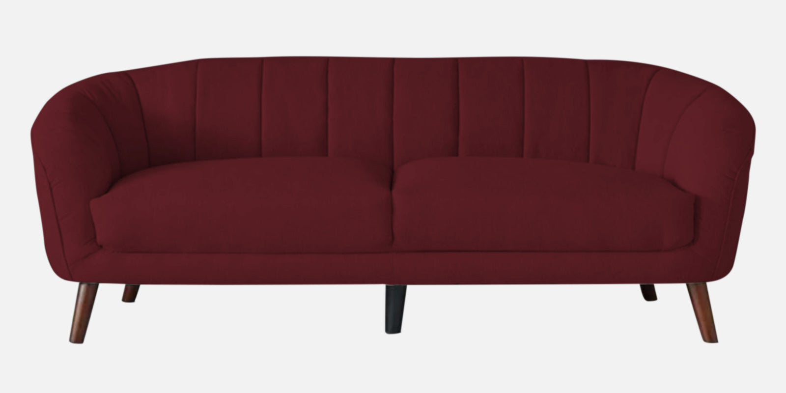 Benjamin Fabric 3 Seater Sofa In Blood Maroon Colour - Febonic Living