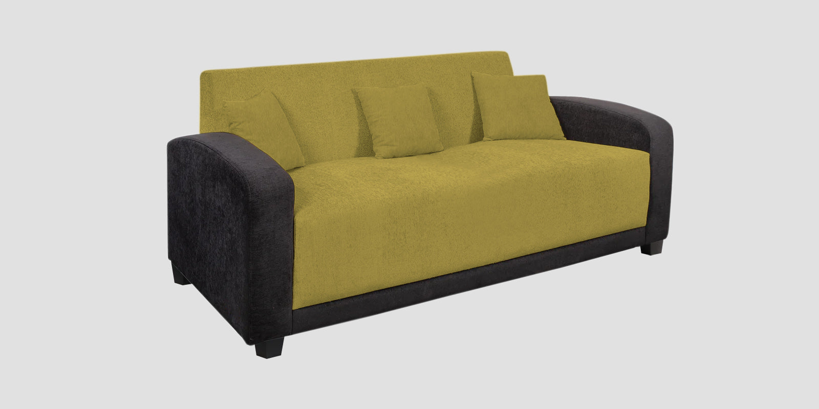 Alex Fabric 3 Seater Sofa In Parrot Green Colour - Febonic Living
