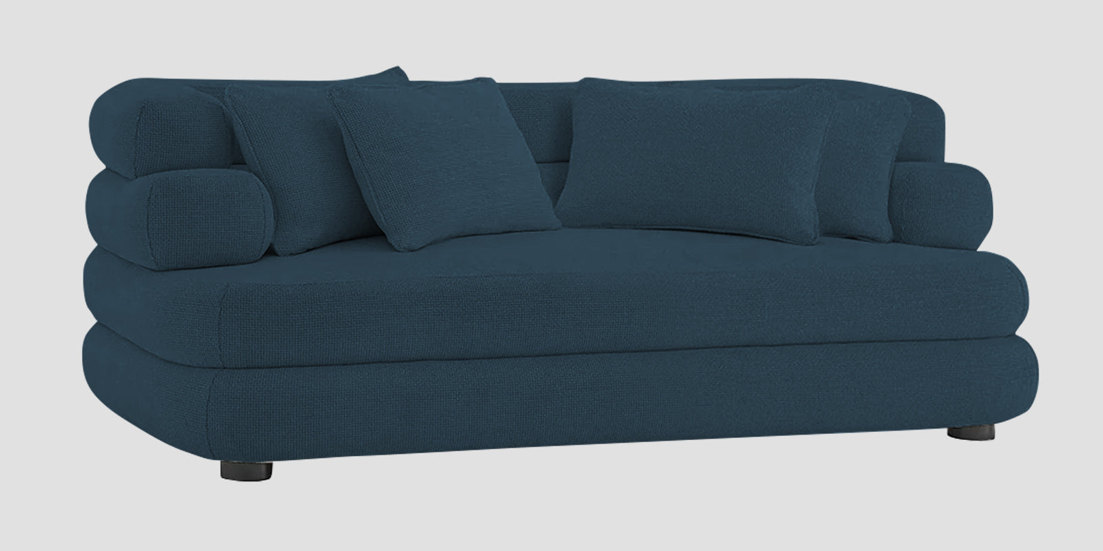 Wener Fabric 2 Seater Sofa In Cool Blue Colour - Febonic Living