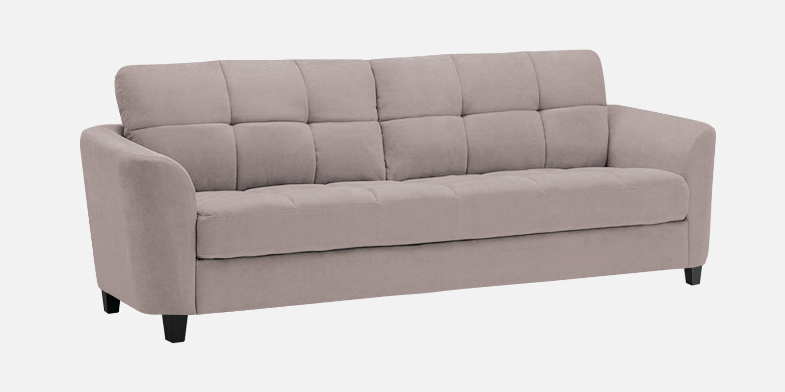 Mulan Fabric 3 Seater Sofa In Almond Beige Colour - Febonic Living