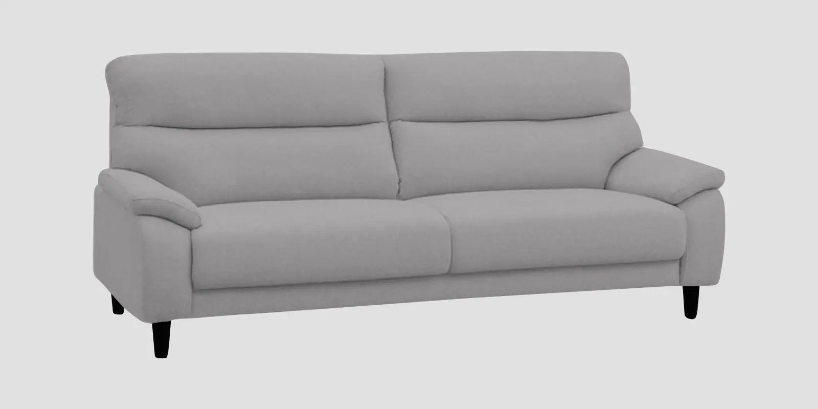 Zibby Fabric 3 Seater Sofa In Dim Grey Colour Febonic Living
