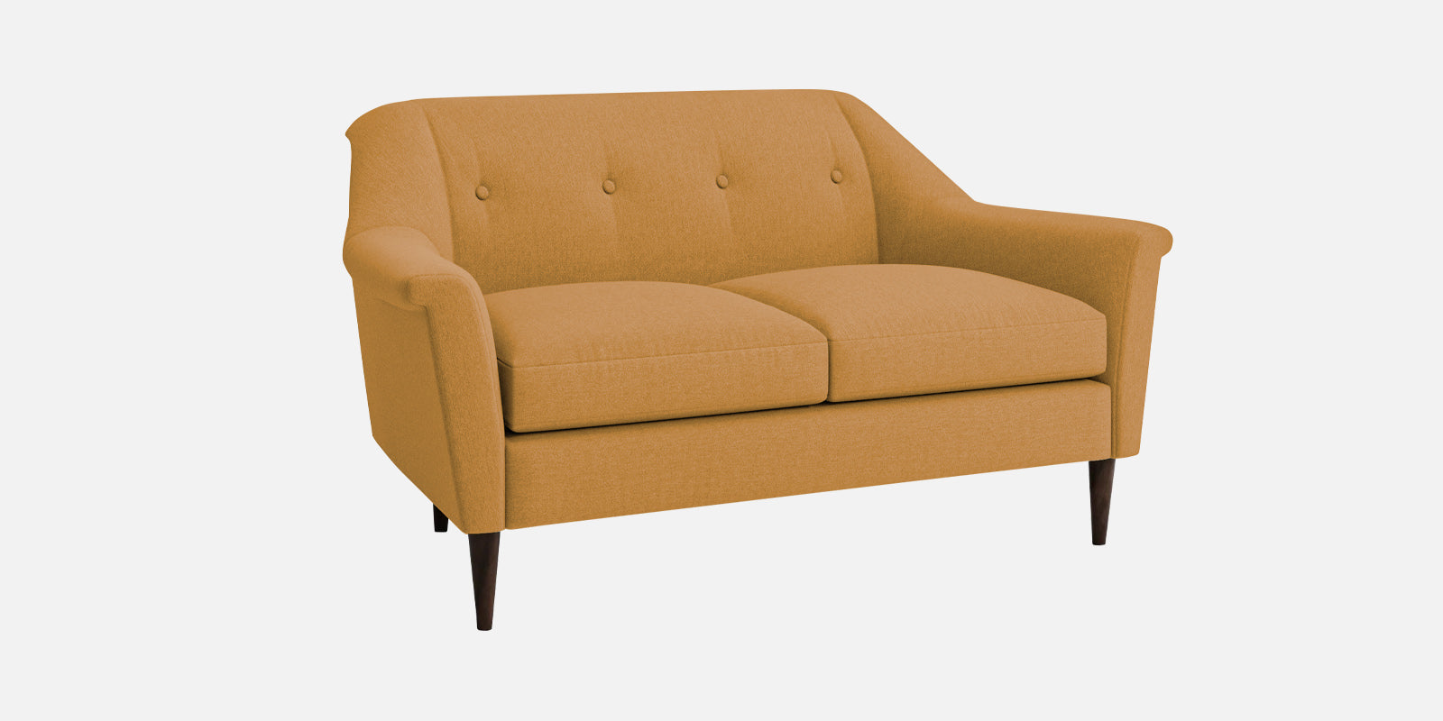 Homer Fabric 2 Seater Sofa In Corn Yellow Colour - Febonic Living