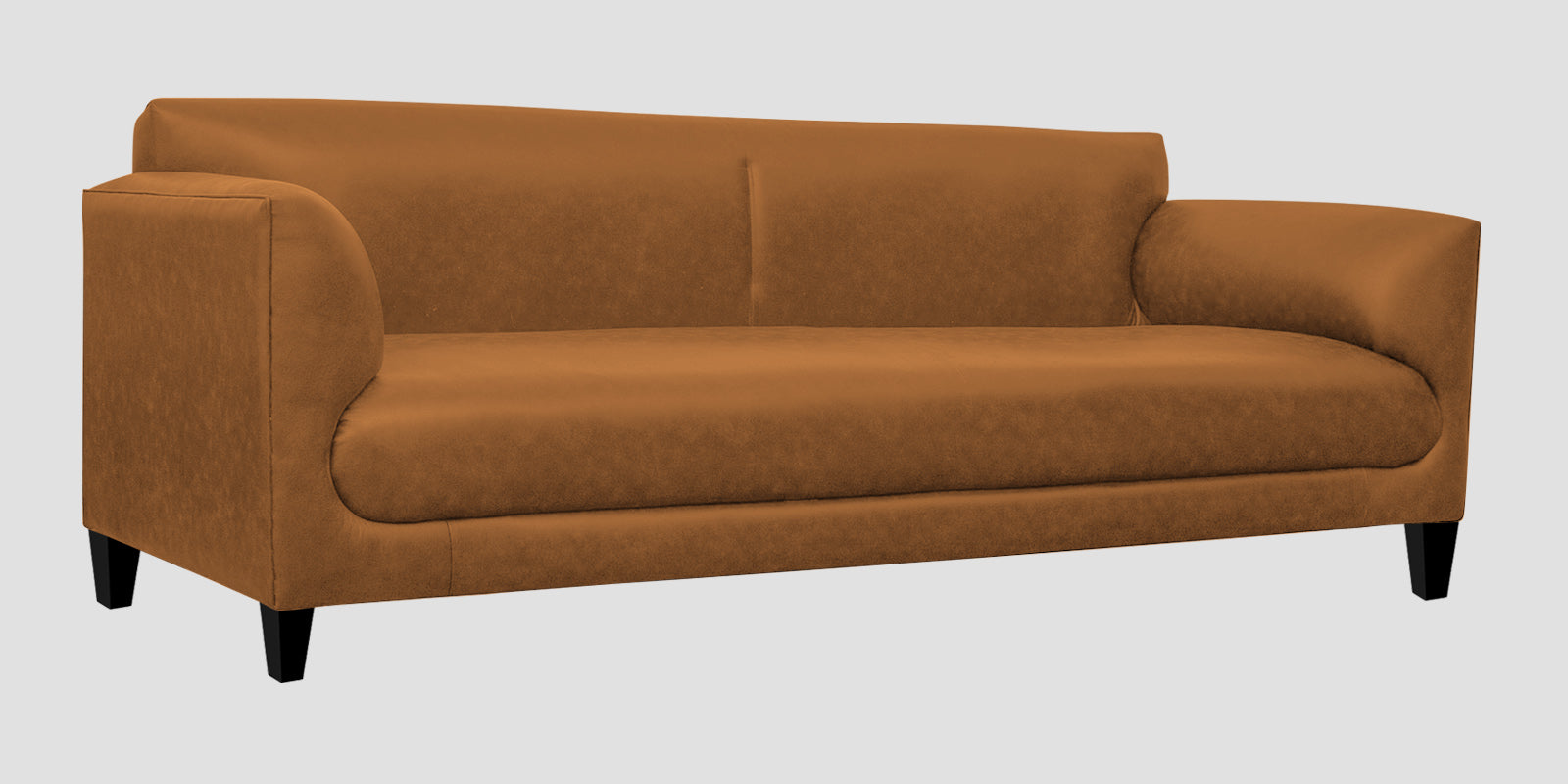 Convi Leatherette 3 Seater Sofa in Cinnamon Brown Colour