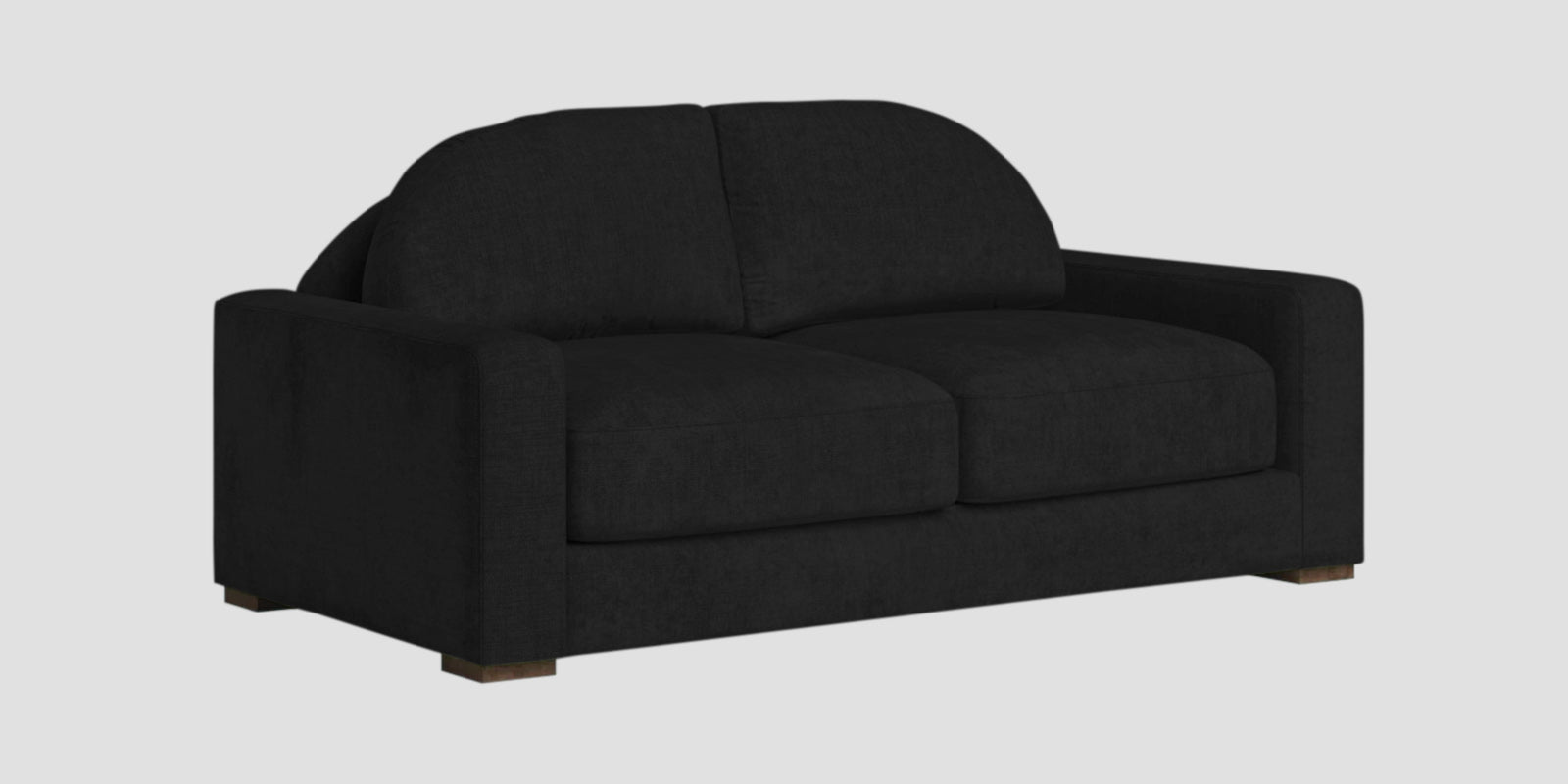Dara Fabric 2 Seater Sofa In Zed Black Colour - Febonic Living