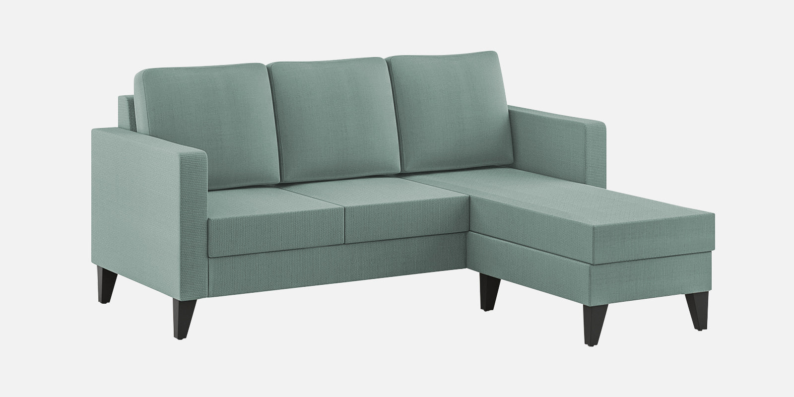 Nori Fabric LHS Sectional Sofa (2+Lounger) In Suka Blue Colour - Febonic Living