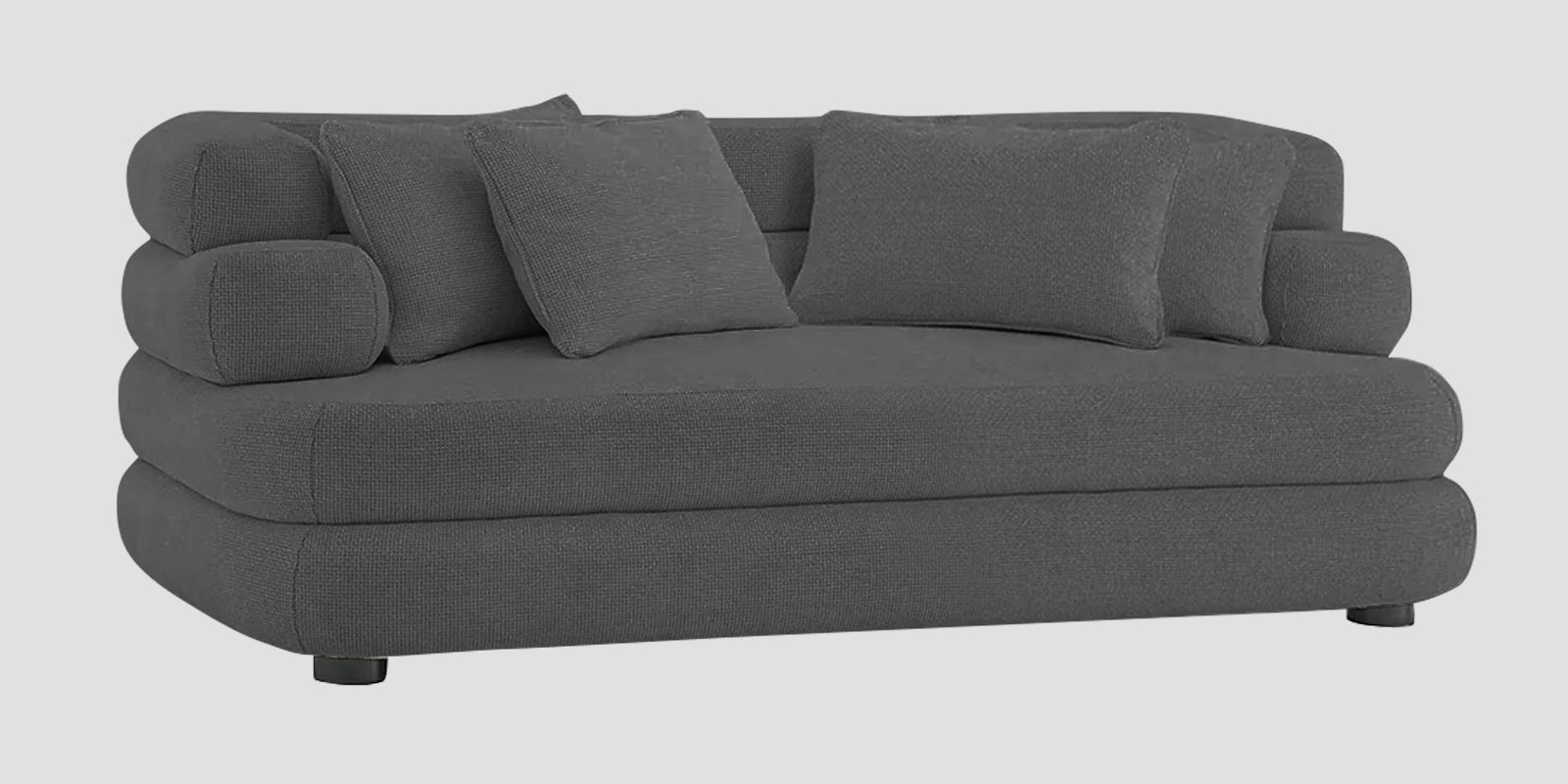 Wener Fabric 2 Seater Sofa In Stone Grey Colour - Febonic Living