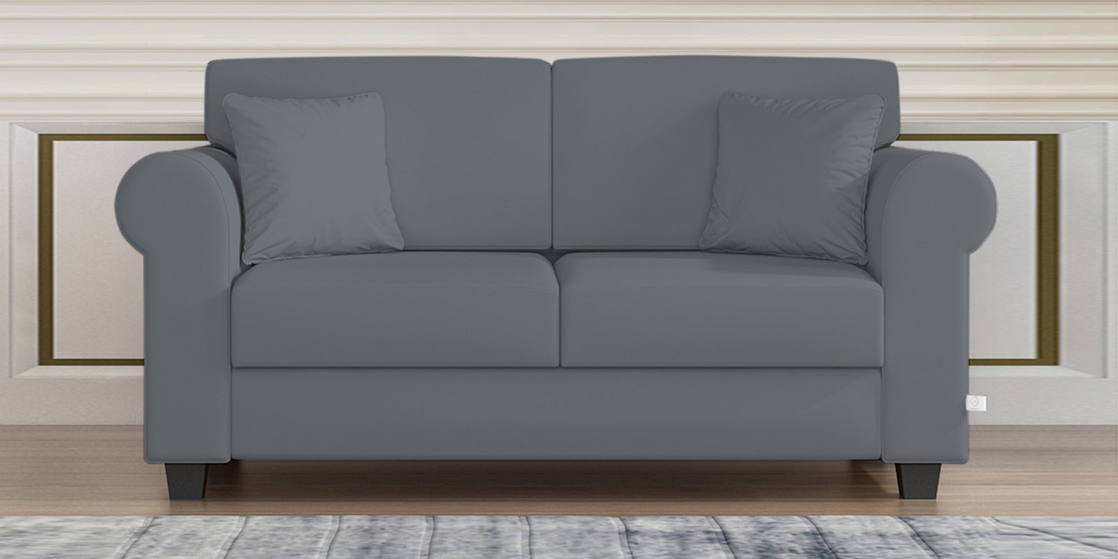 Numonk Velvet 2 Seater Sofa In Pubble Grey Colour - Febonic Living