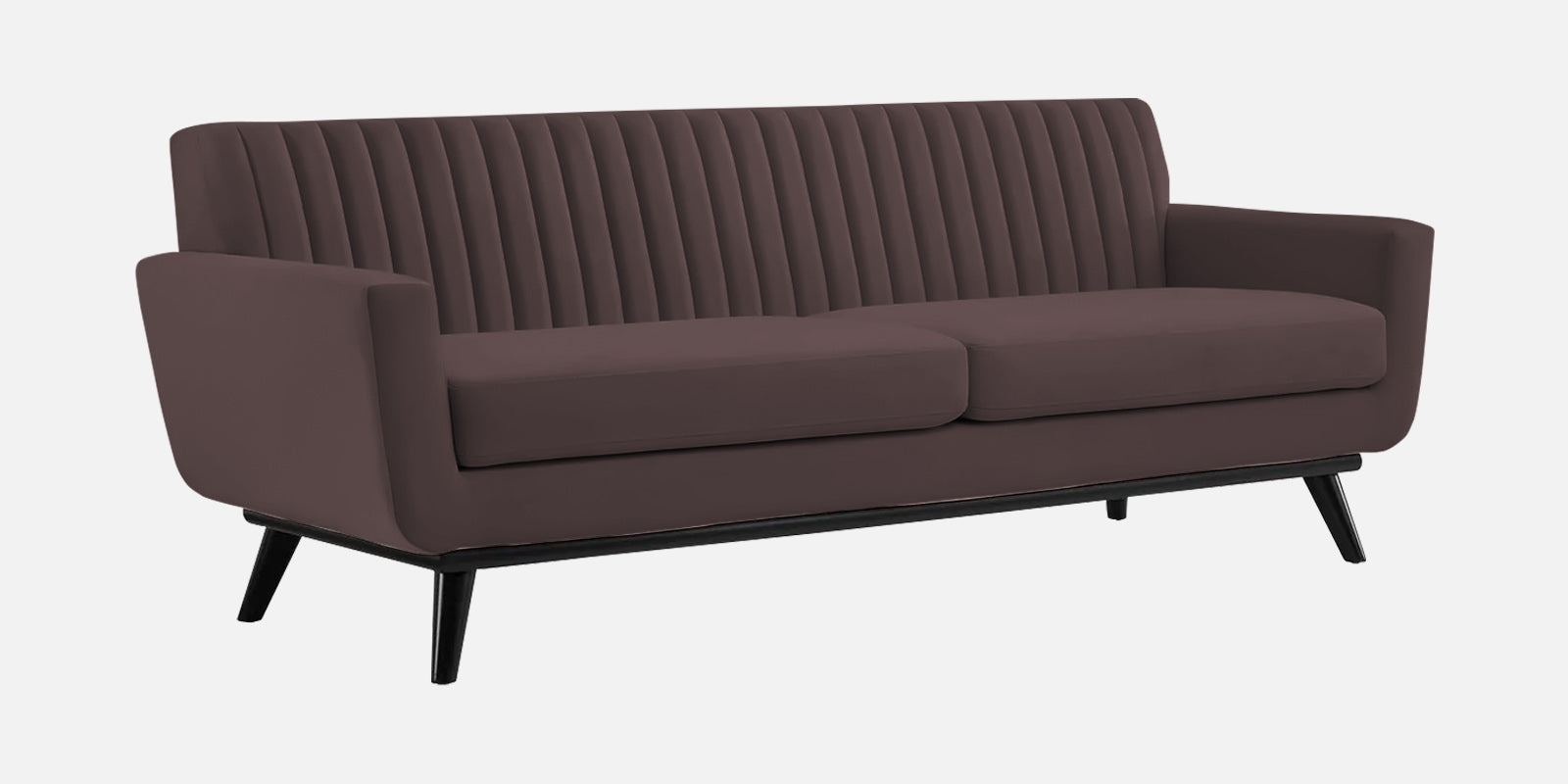 Tucker Velvet 3 Seater Sofa In Mocha Brown Colour - Febonic Living