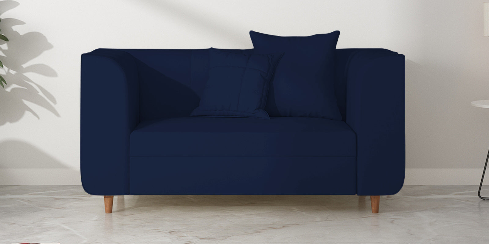 Sumo Velvet 2 Seater Sofa In Indigo Blue Colour - Febonic Living