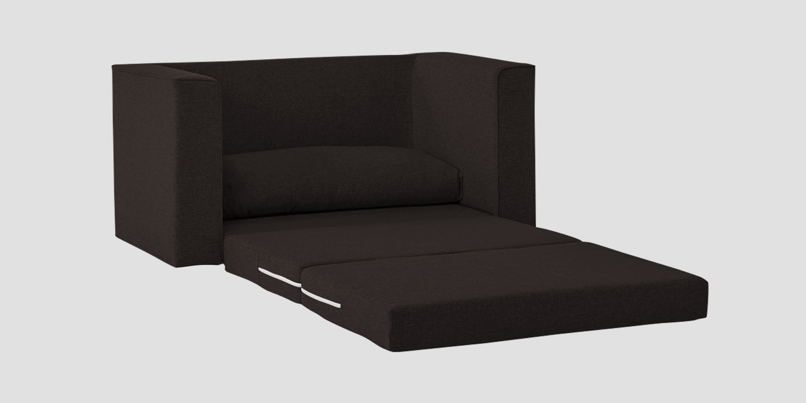 Kenia Fabric 2 Seater Foldable Sofa Cum Bed In Cara Brown Colour - Febonic Living