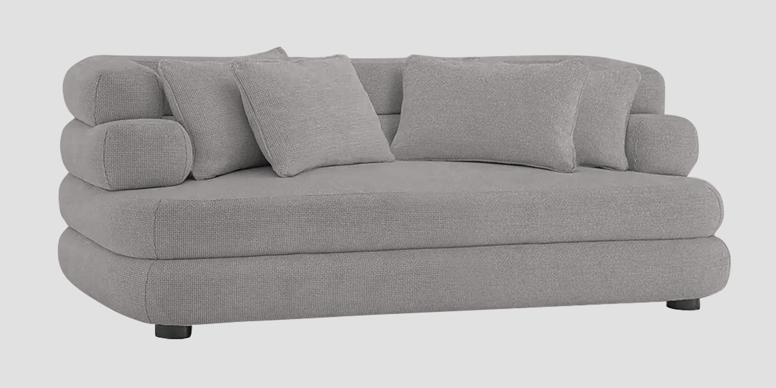Wener Fabric 2 Seater Sofa In Silver Grey Colour - Febonic Living