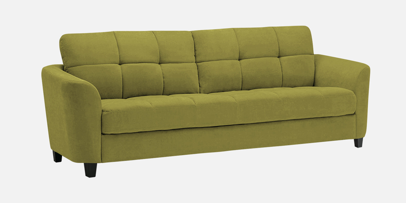 Mulan Fabric 3 Seater Sofa In Kelly Green Colour - Febonic Living