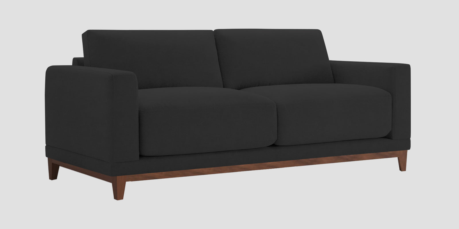 Esha Fabric 2 Seater Sofa In Bitter Black Colour - Febonic Living