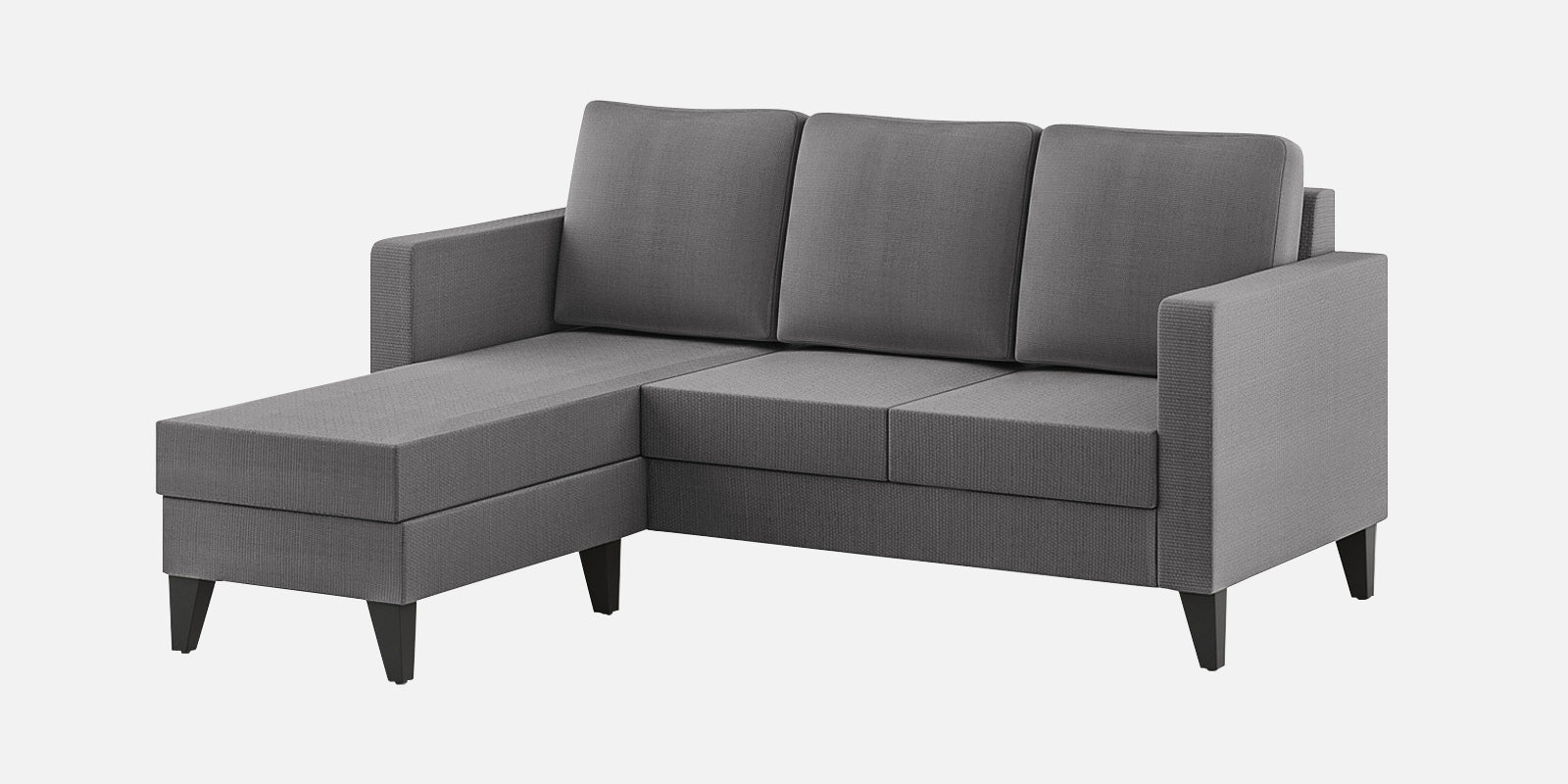Nori Fabric RHS Sectional Sofa (2+Lounger) In Sudo Grey Colour - Febonic Living
