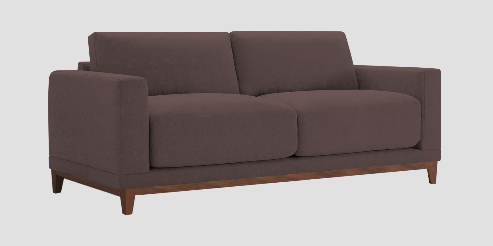 Esha Fabric 2 Seater Sofa In Night Brown Colour - Febonic Living