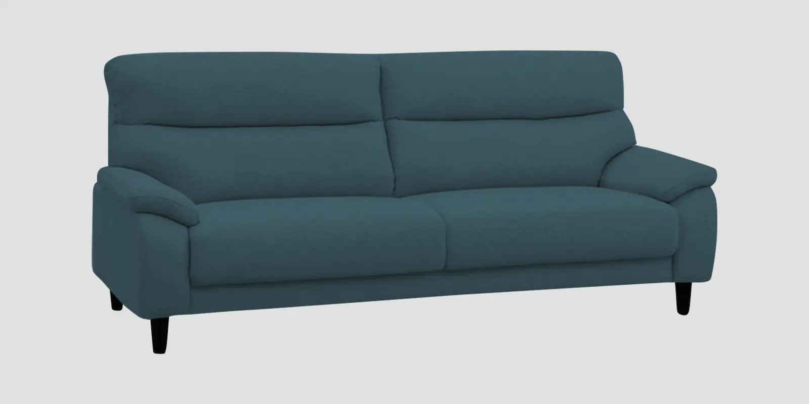 Zibby Fabric 3 Seater Sofa In Sea Blue Colour Febonic Living