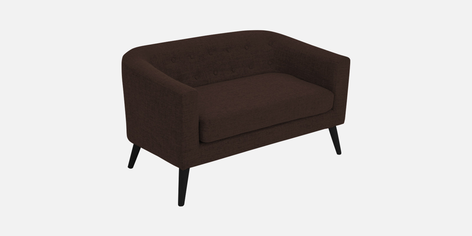 Casper Fabric 2 Seater Sofa In Coffee Brown Colour - Febonic Living