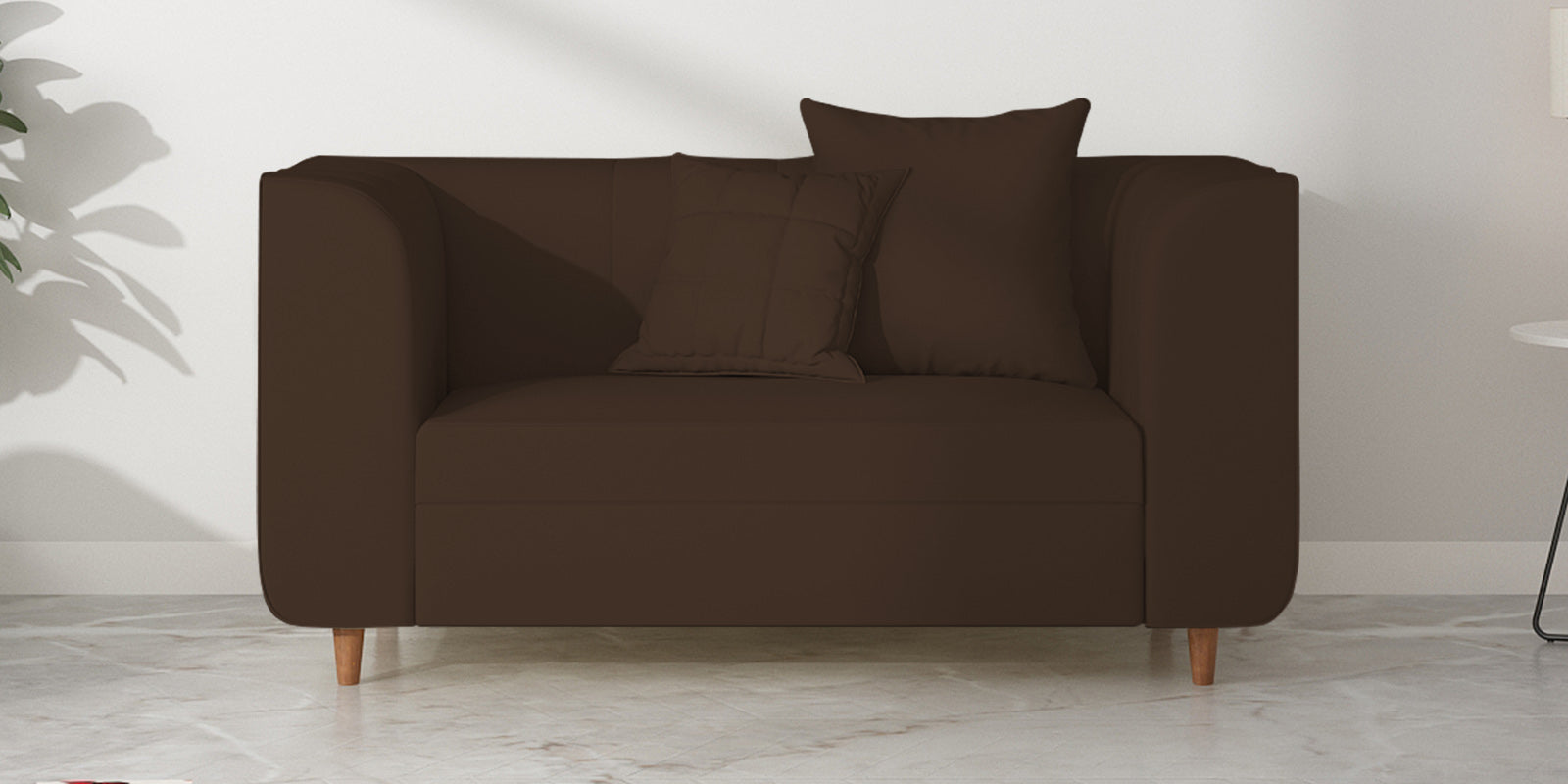 Sumo Velvet 2 Seater Sofa In Chocolate Brown Colour - Febonic Living