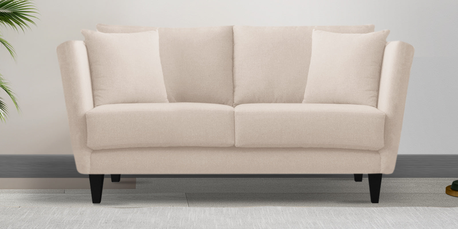 Norway Velvet 2 Seater Sofa In Camel Beige Colour - Febonic Living