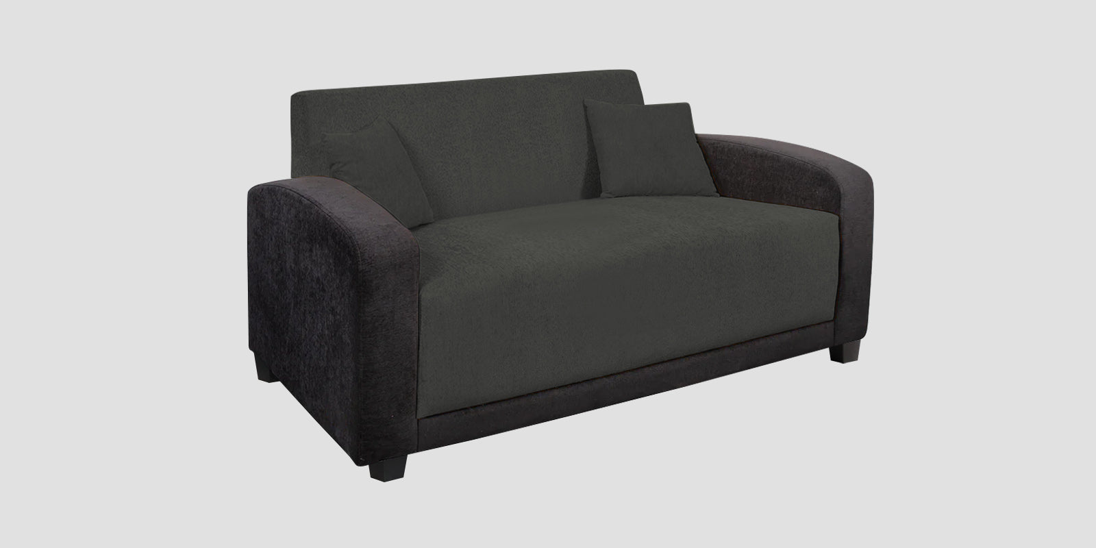 Alex Fabric 2 Seater Sofa In Charcoal Grey Colour - Febonic Living