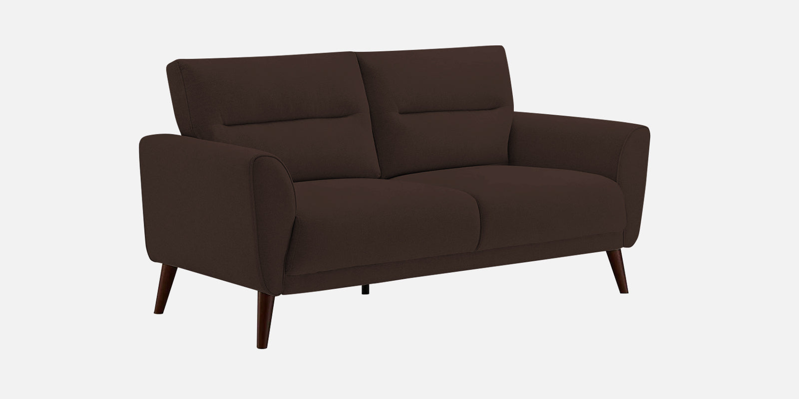 Castro Fabric 2 Seater Sofa In Coffee Brown Colour - Febonic Living