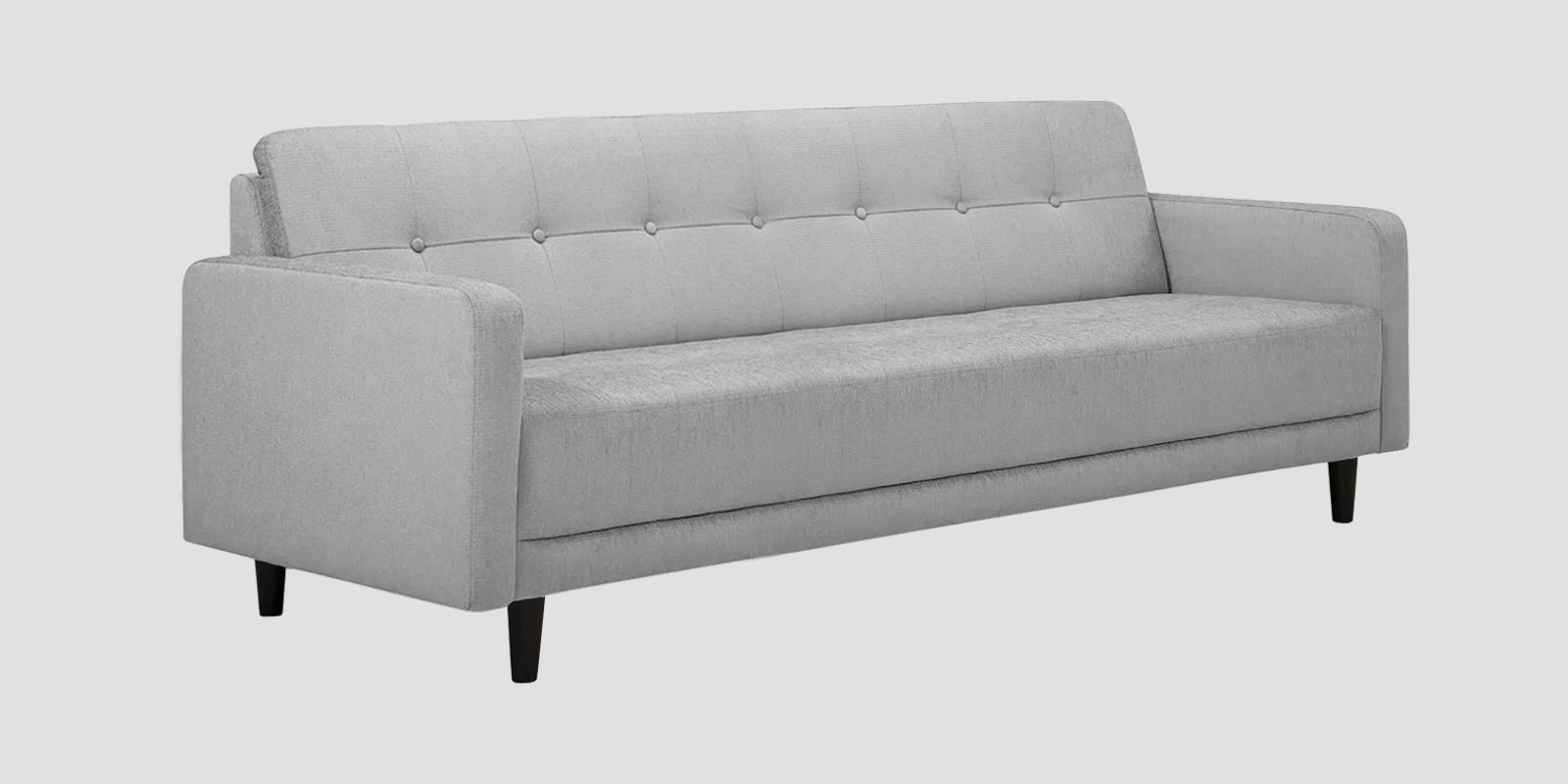 Noha Fabric 3 Seater Sofa In Lit Grey Colour - Febonic Living