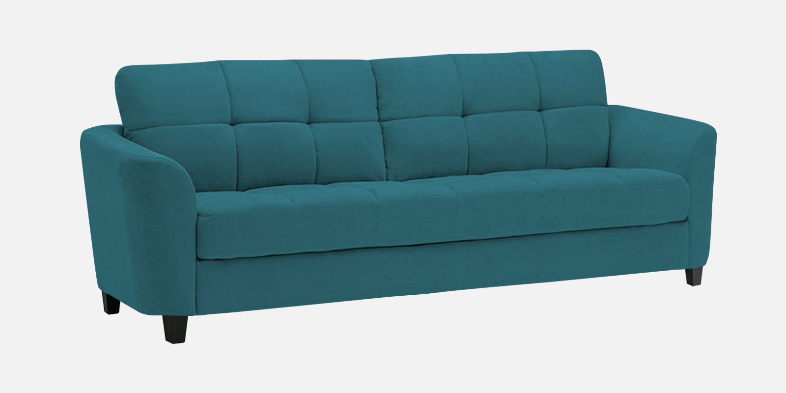 Mulan Fabric 3 Seater Sofa In Water Blue Colour - Febonic Living