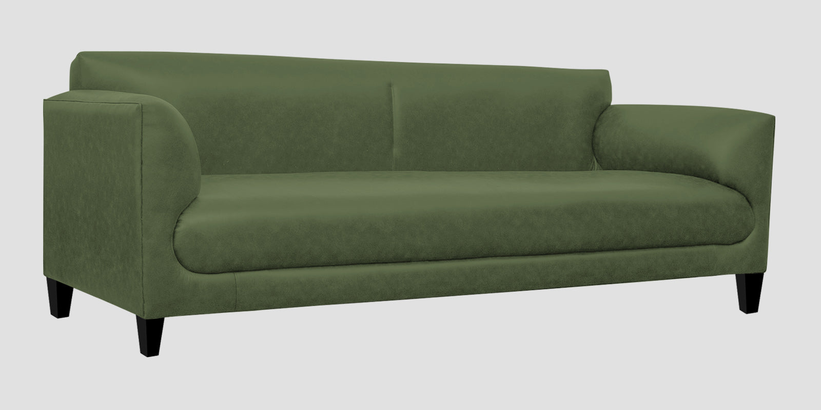 Convi Leatherette 3 Seater Sofa in Moss Green Colour